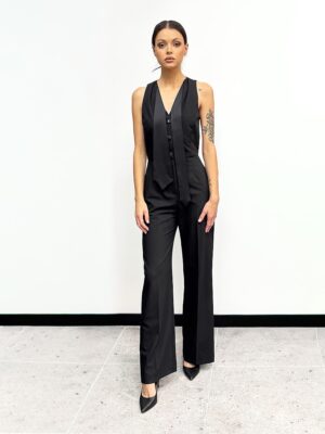 CZARNY ELEGANCKI KOMBINEZON IMPERIAL Y551
