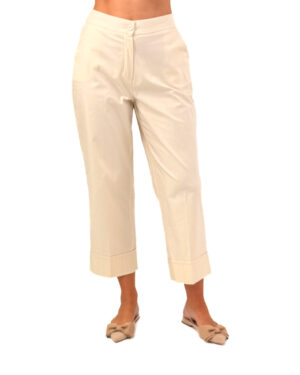 damskie spodnie z mankietem