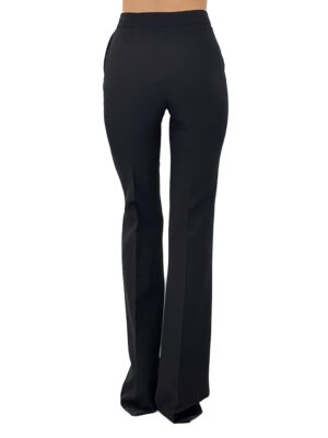 eleganckie czarne spodnie z materiału