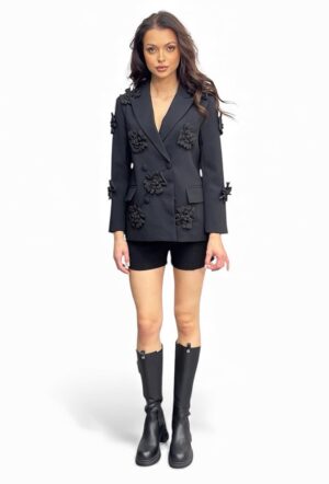 Czarne eleganckie szorty damskie Souvenir D38N