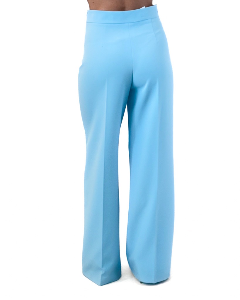 SZEROKIE BŁĘKITNE SPODNIE GIULIA N GE2468 - obrazek 4