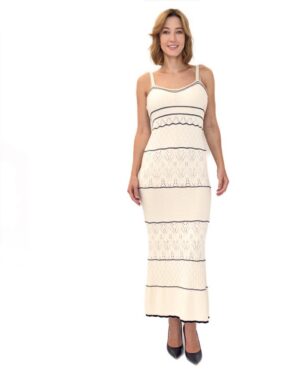 DŁUGA AŻUROWA SUKIENKA KONTATTO 3M0619N