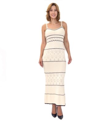 DŁUGA AŻUROWA SUKIENKA KONTATTO 3M0619N