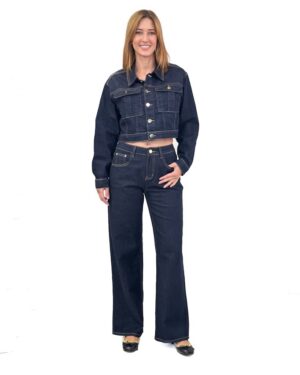 KOMPLET JEANSOWY SPODNIE I KURTKA ROBERTA BIAGI COM0886