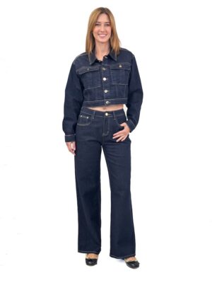 KOMPLET JEANSOWY SPODNIE I KURTKA ROBERTA BIAGI COM0886