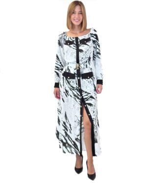 DŁUGA CZARNO-BIAŁA SUKIENKA GIL SANTUCCI 41XPT900