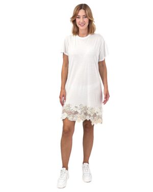 BIAŁA SUKIENKA Z KORONKĄ TWINSET 191TT2202