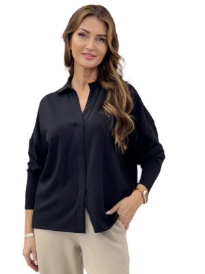 BLUZKA CZARNA KOSZULA SPORTOWA MARGITTES 56213 2412