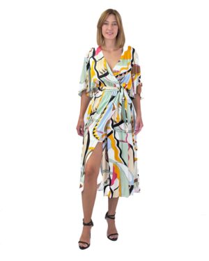 KOLOROWA SUKIENKA Z WISKOZY MOS MOSH 159460