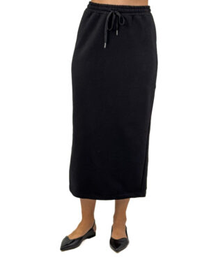 CZARNA DRESOWA SPÓDNICA MIDI PIA B GEDERIA