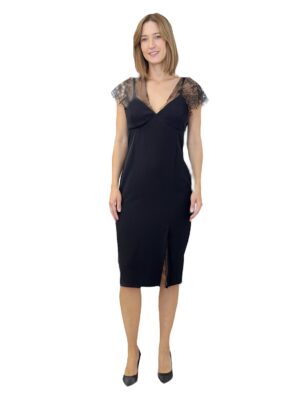 CZARNA SUKIENKA Z KORONKĄ IMPERIAL A9990049Q