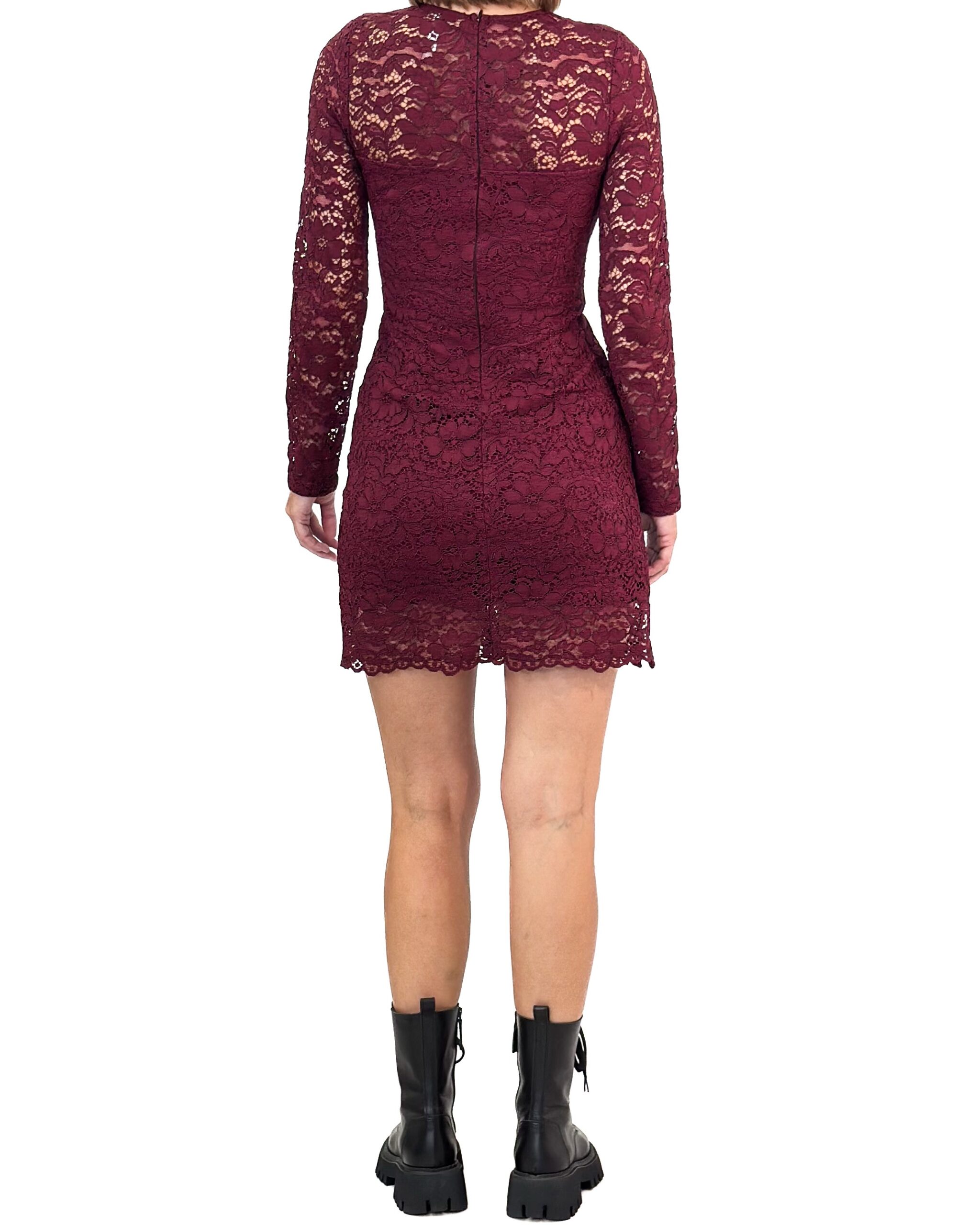 BORDOWA KORONKOWA SUKIENKA MINI IMPERIAL A9990019U - obrazek 3