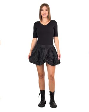 CZARNA MINI SPÓDNICA BOMBKA BABYLON XMF0506