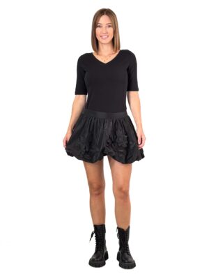 CZARNA MINI SPÓDNICA BOMBKA BABYLON XMF0506