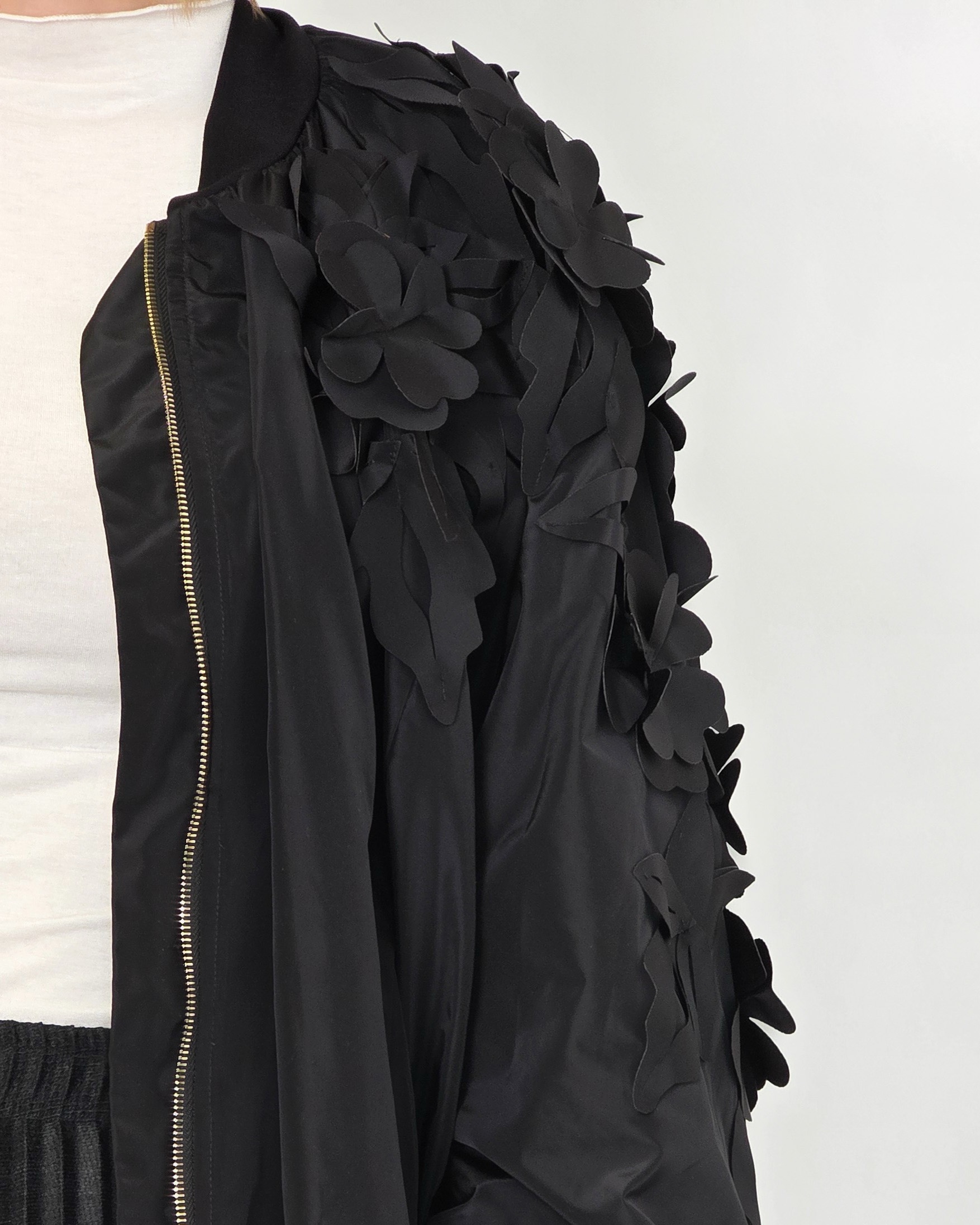 CZARNA KURTKA BOMBERKA BABYLON XMF0413 - obrazek 4