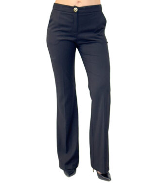 CZARNE SPODNIE MATERIAŁOWE ARTIGLI ACPA003022