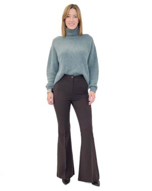 CZEKOLADOWE SPODNIE MATERIAŁOWE ARTIGLI ACPA003191