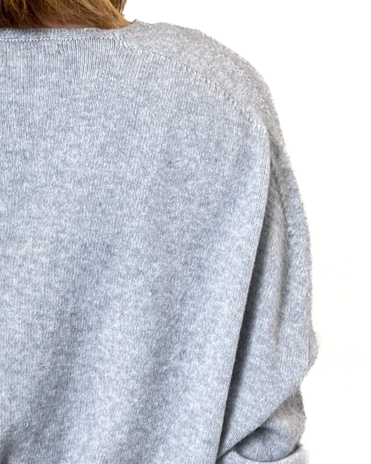 SZARA DŁUGA SUKIENKA Z DZIANINY LAUREN VIDAL JOA - obrazek 3