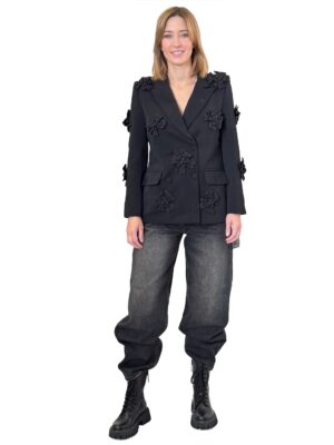 CZARNA DWURZĘDOWA MARYNARKA DAMSKA GIACCA5