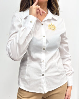 Biała klasyczna koszula damska Gil Santucci 52APT151IDA