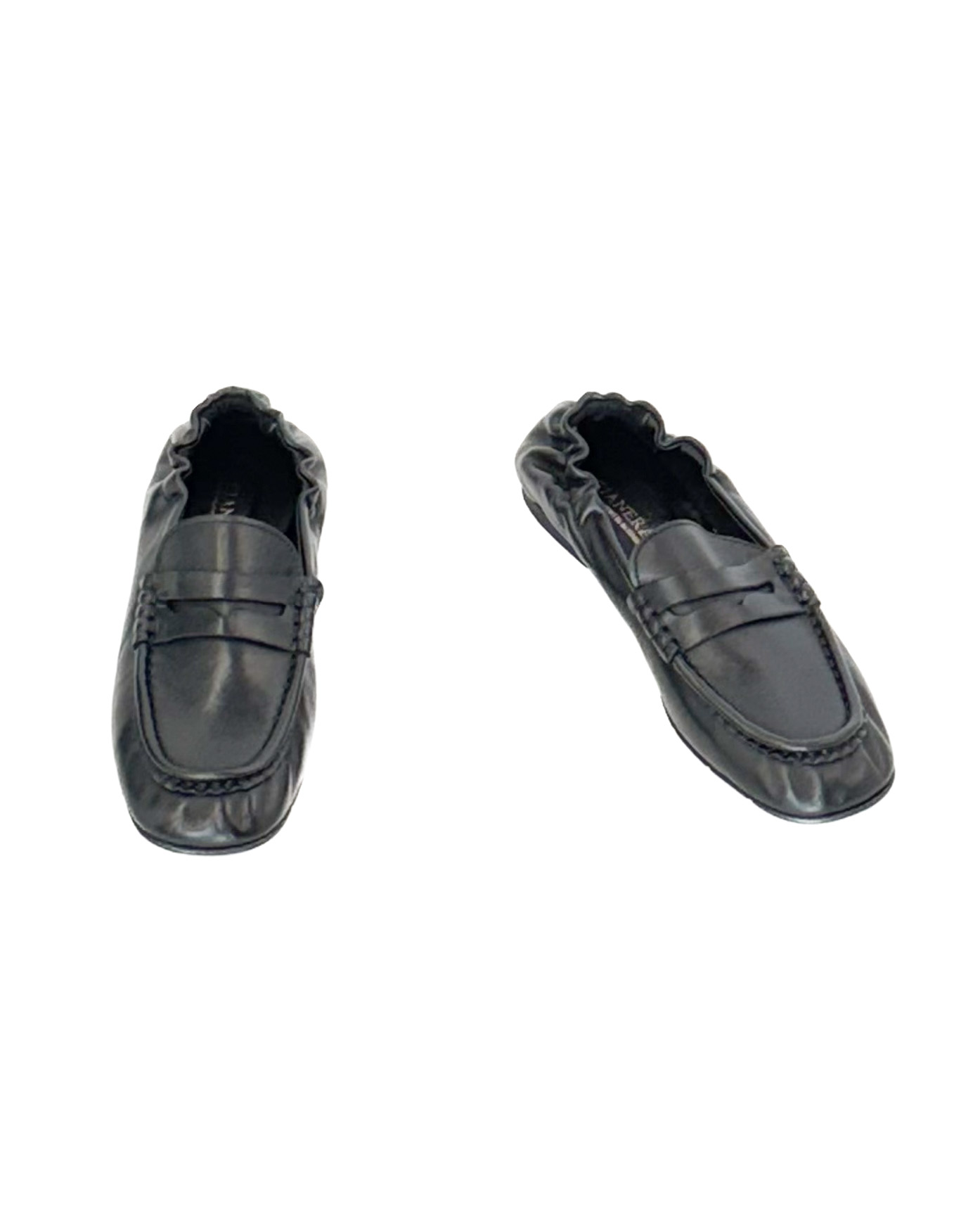 CZARNE SKÓRZANE MOKASYNY KENYA - obrazek 2