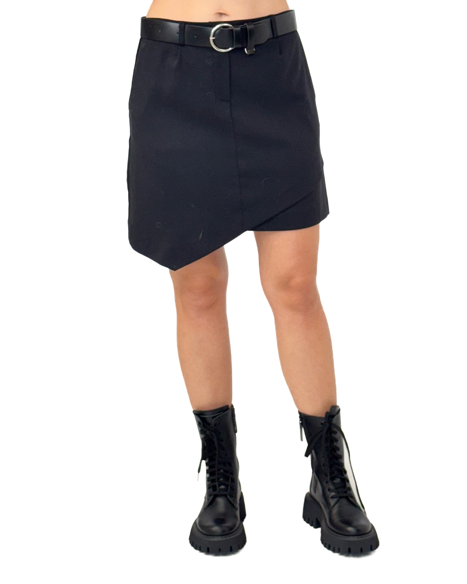 CZARNA SPÓDNICA Z MATERIAŁU IMPERIAL GMH3KJY - obrazek 3