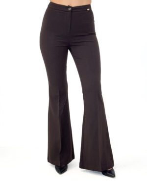 CZEKOLADOWE SPODNIE MATERIAŁOWE ARTIGLI ACPA003191