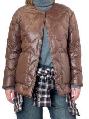 damska krótka pikowana kurtka