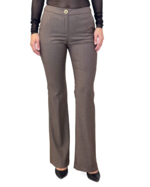 CZEKOLADOWE SPODNIE MATERIAŁOWE ARTIGLI ACPA003022