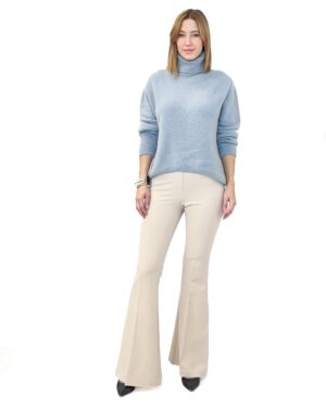 BŁĘKITNY GOLF DAMSKI Z ALPAKĄ PIA B VIGA