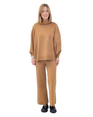 KOMPLET Z DZIANINY SPODNIE I SWETER PIA B QUARNI