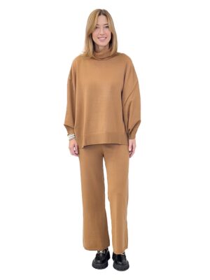 KOMPLET Z DZIANINY SPODNIE I SWETER PIA B QUARNI