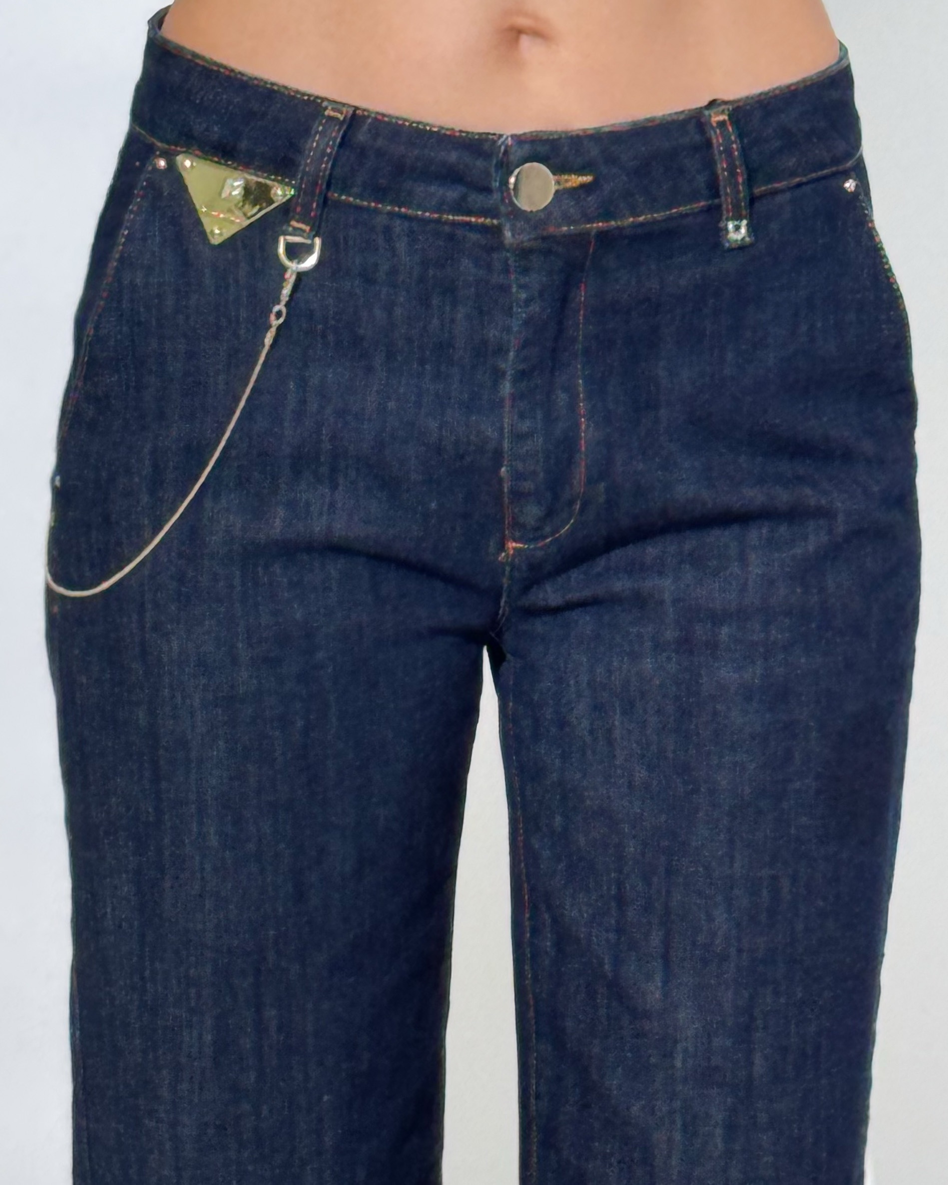 CIEMNE GRANATOWE JEANSY BABYLON XEBJR03 - obrazek 5