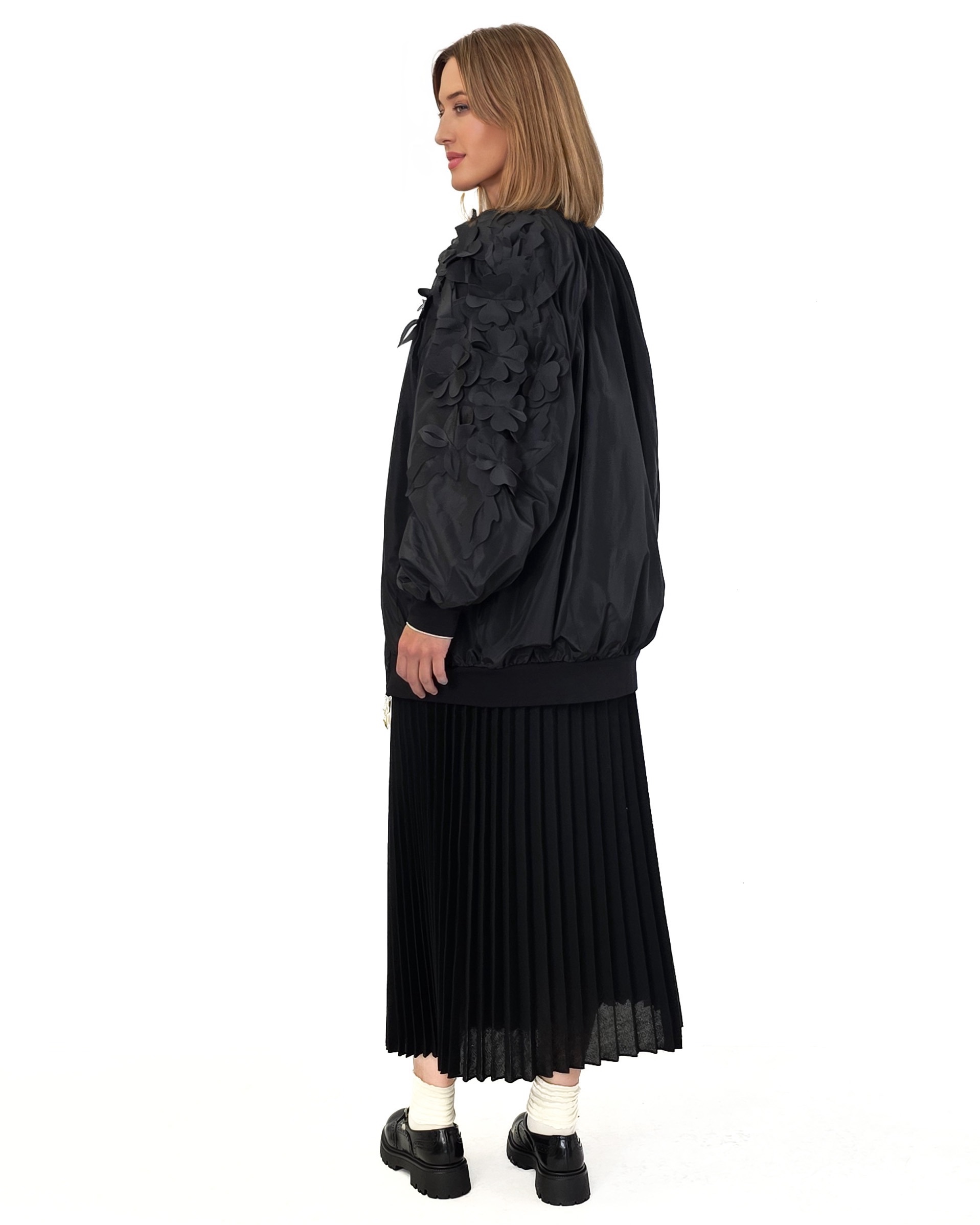 CZARNA KURTKA BOMBERKA BABYLON XMF0413 - obrazek 6