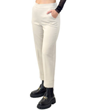KREMOWE SPODNIE DAMSKIE PIA B PROCLO