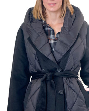 kurtka damska wiązana w pasie na jesień