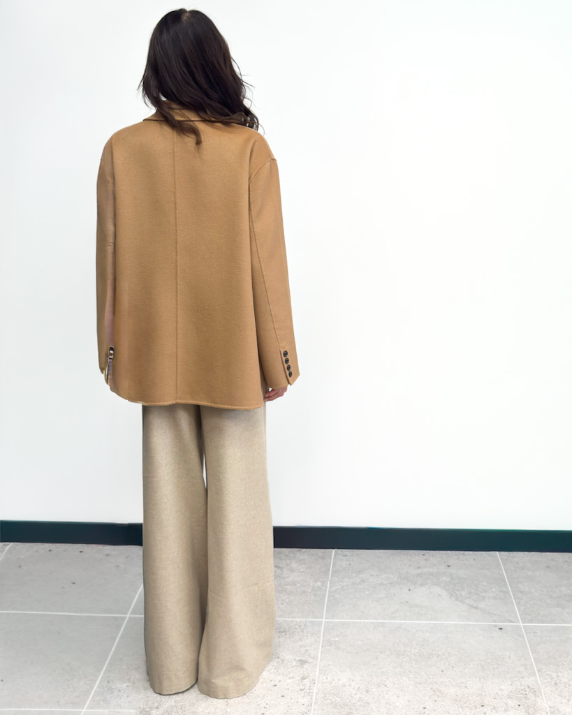 CAMELOWY PŁASZCZ O LUŹNYM KROJU VICOLO TF0005 - obrazek 4