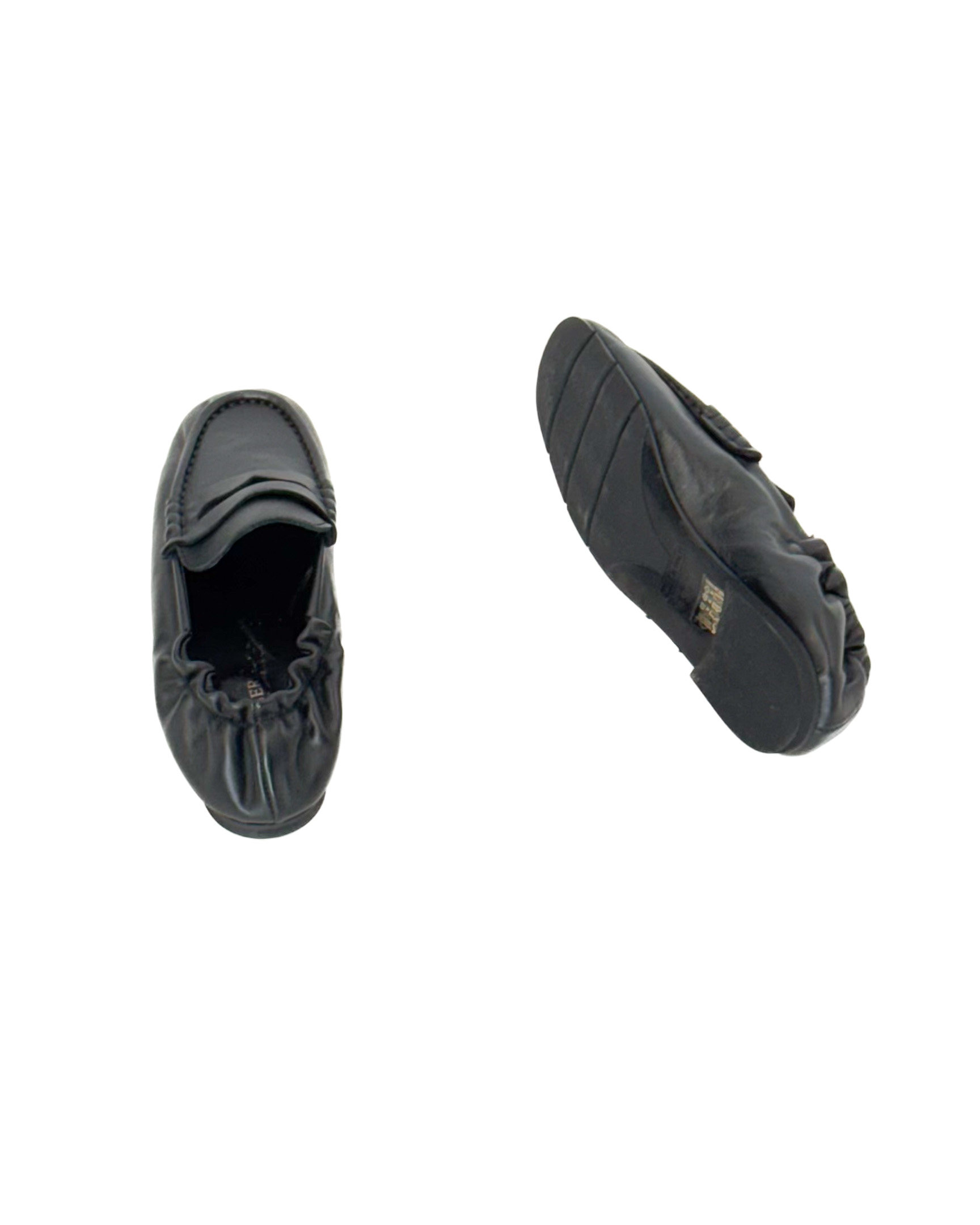 CZARNE SKÓRZANE MOKASYNY KENYA - obrazek 4