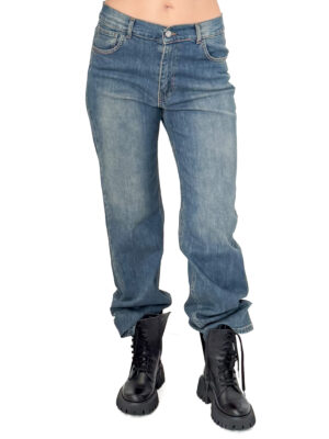 NIEBIESKIE PROSTE JEANSY DAMSKIE PIA B JIQUA