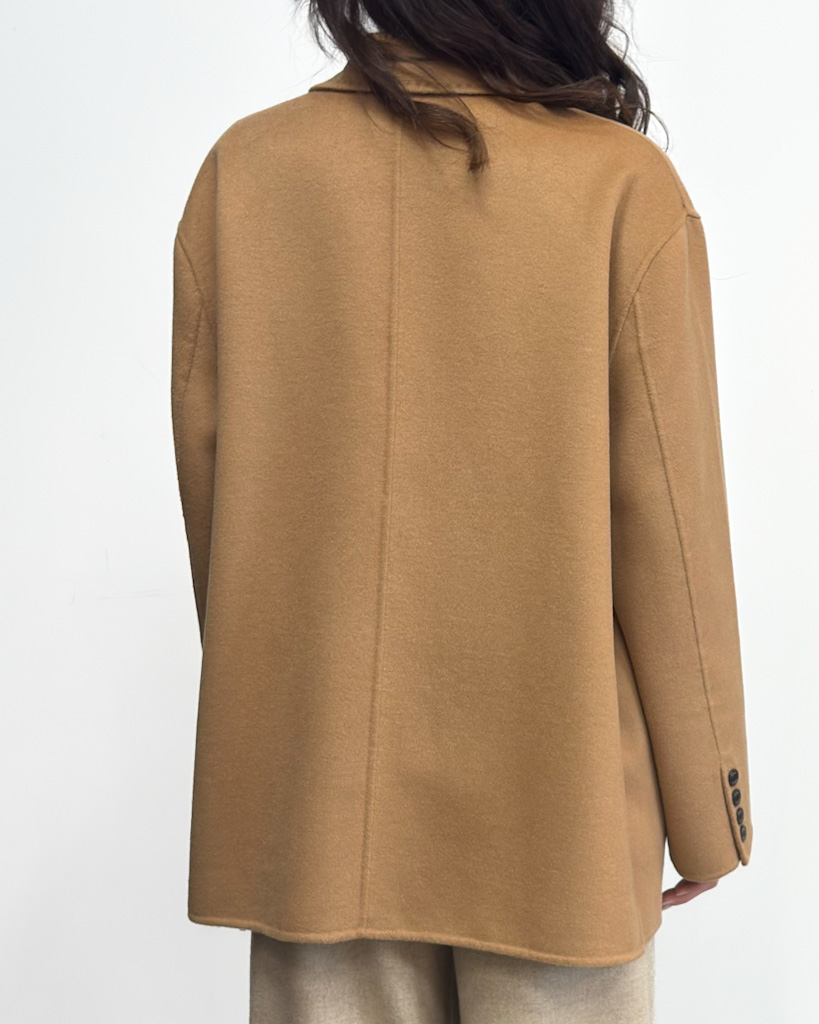 CAMELOWY PŁASZCZ O LUŹNYM KROJU VICOLO TF0005 - obrazek 5