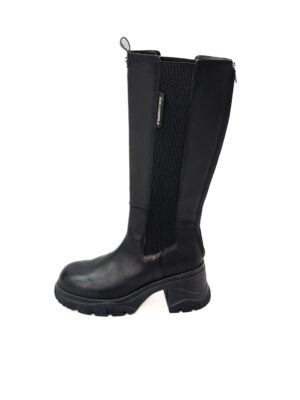 CZARNE SKÓRZANE KOZAKI KARL LAGERFELD KL42290