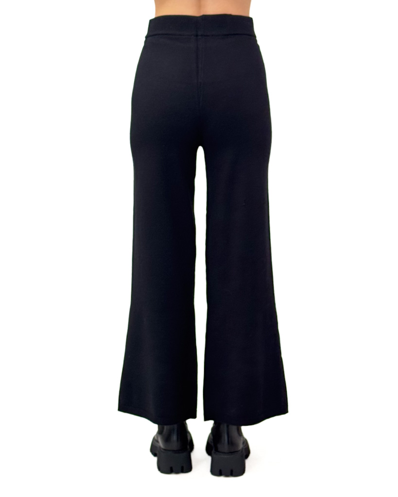 CZARNY ZESTAW SPODNIE SWETER DZIANINA PIA B QUARNI - obrazek 7