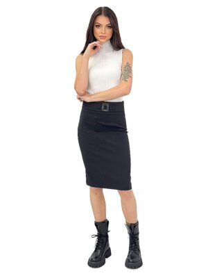 BIAŁY SWETER GOLF BEZ RĘKAWÓW VICOLO 22114F