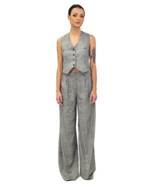 DAMSKIE SPODNIE W PEPITKĘ REVISE ALANAH17