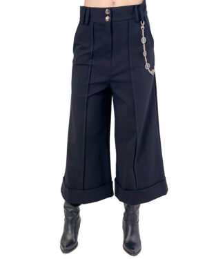 CZARNE SPODNIE KULOTY GIL SANTUCCI 52TPT243