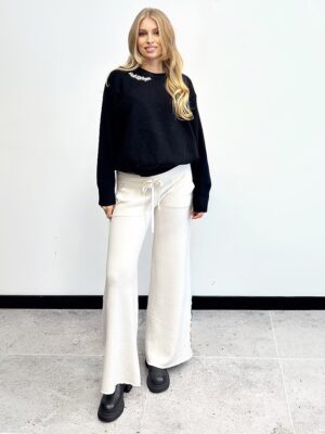 CZARNY SWETER Z KAMIENIAMI TENSIONE TI9561