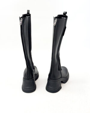 SKÓRZANE KOZAKI DAMSKIE Z ELASTYCZNĄ CHOLEWKĄ