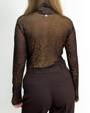 bluzka damska w panterkę z siateczki