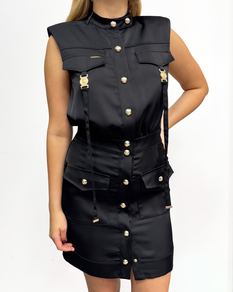 CZARNA MINI SUKIENKA GIL SANTUCCI 31XPT946AA242 - obrazek 3