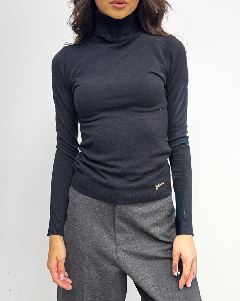 CZARNY GOLF DAMSKI GIL SANTUCCI 22APT244MA238 - obrazek 2